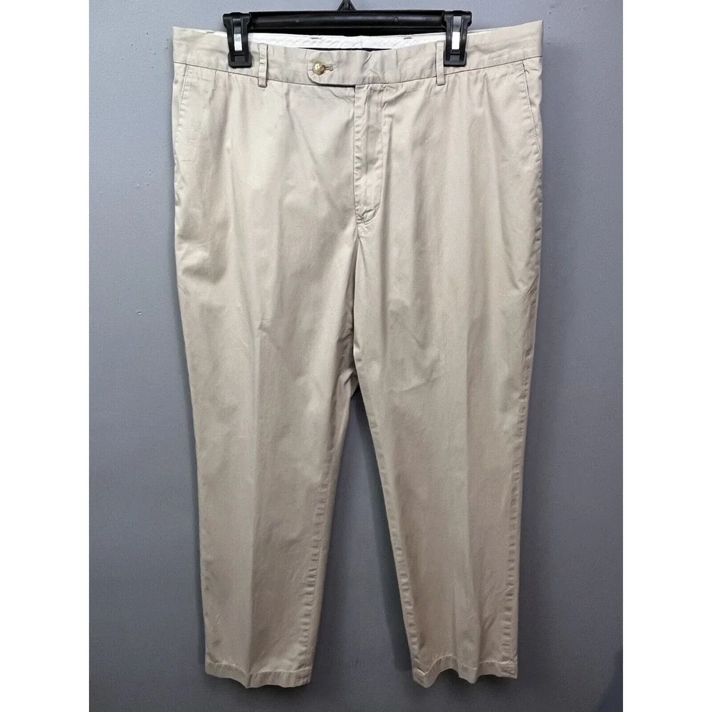 Vineyard Vines Pants Mens 35x32 Khaki Tan‎ Chino Straight Leg 100% Cotton Casual